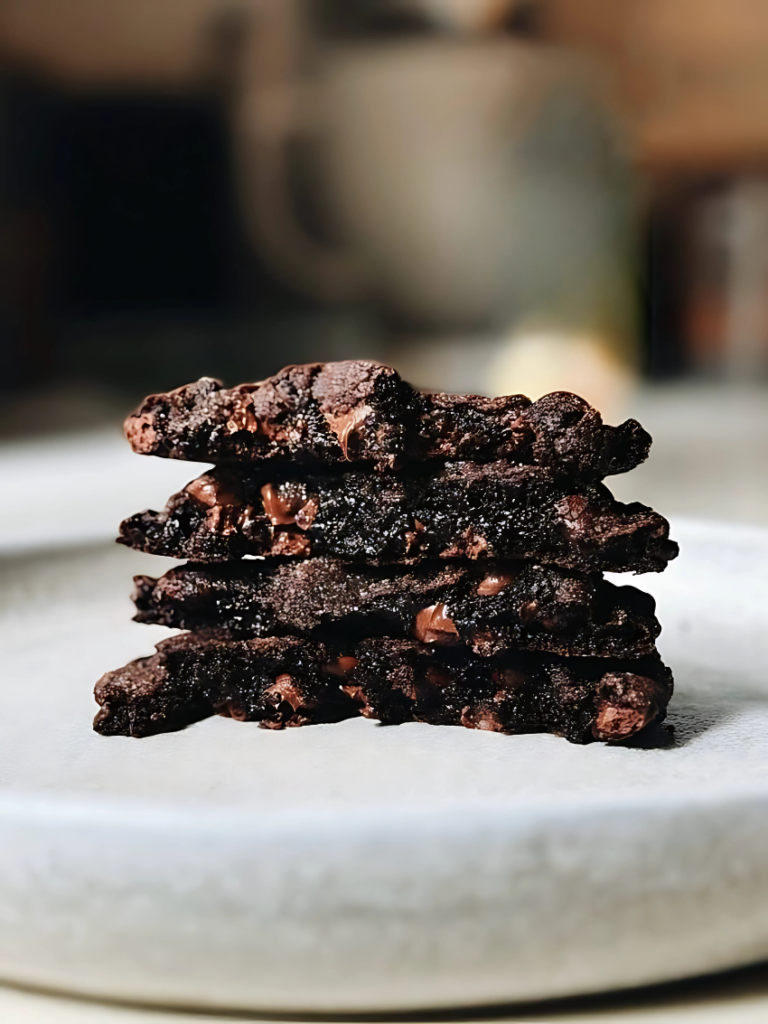 Two Huge Double Chocolate Cookies